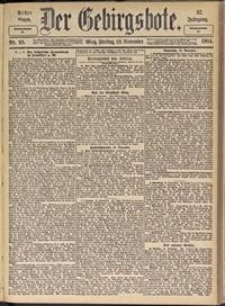 Der Gebirgsbote, 1904, nr 93 [18.11]