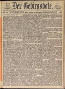 Der Gebirgsbote, 1904, nr 101 [16.12]