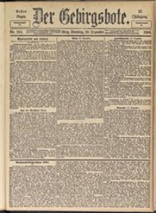 Der Gebirgsbote, 1904, nr 102 [20.12]