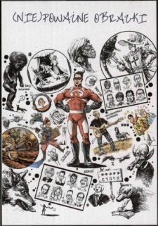 Niepoważne obrazki Szymona Teluka : wernisaż wystawy - zaproszenie [Dokument życia społecznego]