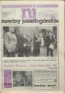 Nowiny Jeleniogórskie : tygodnik społeczny, [R. 35], 1992, nr 7 (1663!)