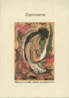 Agata Tracz "Kształtem samotności" : wystawa rysunku i malarstwa - zaproszenie [Dokument życia społecznego]