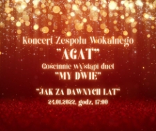 Koncert Zespołu Wokalnego "Agat" - plakat [Dokument życia społecznego]