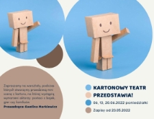 Kartonowy teatr przedstawia! - plakat [Dokument życia społecznego]