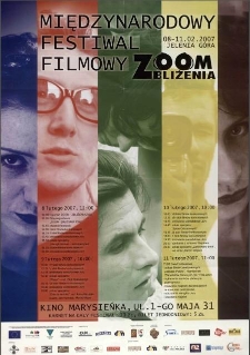 Międzynarodowy Festiwal Filmowy Zoom - Zbliżenia - plakat [Dokument życia społecznego]
