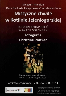 Mistyczne chwile w Kotlinie Jeleniogórskiej - plakat [Dokument życia społecznego]