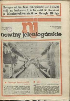 Nowiny Jeleniog&oacute;rskie : tygodnik społeczny, [R. 34], 1991, nr 34 (1645)