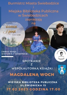 Spotkanie z współautorką książki Magdaleną Woch - plakat [Dokument życia społecznego]