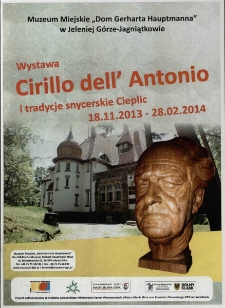 Cirillo Dell’Antonio i tradycje snycerskie Cieplic - plakat [Dokument życia społecznego]