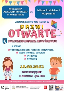 Drzwi Otwarte pod patronatem Burmistrza Miasta Świebodzice - plakat [Dokument życia społecznego]