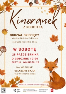 Kinoranek z Biblioteką - plakat [Dokument życia społecznego]