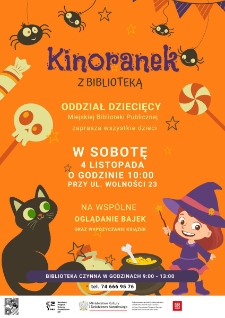 Kinoranek z Biblioteką - plakat [Dokument życia społecznego]