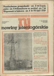 Nowiny Jeleniog&oacute;rskie : tygodnik społeczny, [R. 34], 1991, nr 40 (1651)