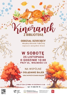 Kinoranek z Biblioteką - plakat [Dokument życia społecznego]