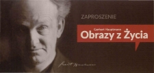 Gerhart Hauptmann : Obrazy z Życia - zaproszenie [Dokument życia społecznego]