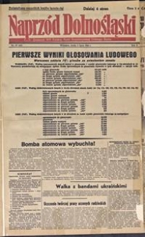 Naprzód Dolnośląski : dziennik W[ojewódzkiego] K[omitetu] Polskiej Partii Socjalistycznej Dolnego Śląska, 1946, nr 117 [3.07]