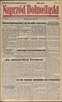 Naprz&oacute;d Dolnośląski : dziennik W[ojew&oacute;dzkiego] K[omitetu] Polskiej Partii Socjalistycznej Dolnego Śląska, 1946, nr 129 [17.07]