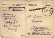 Stanisława Krasonia ołówkowe listy do żony : 1939-1945