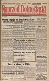 Naprzód Dolnośląski : dziennik W[ojewódzkiego] K[omitetu] Polskiej Partii Socjalistycznej Dolnego Śląska, 1946, nr 157 [21.08]