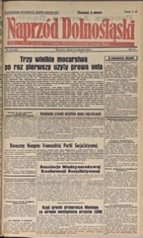 Naprzód Dolnośląski : dziennik W[ojewódzkiego] K[omitetu] Polskiej Partii Socjalistycznej Dolnego Śląska, 1946, nr 166 [31.08]