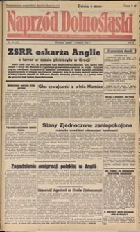 Naprz&oacute;d Dolnośląski : dziennik W[ojew&oacute;dzkiego] K[omitetu] Polskiej Partii Socjalistycznej Dolnego Śląska, 1946, nr 171 [6.09]