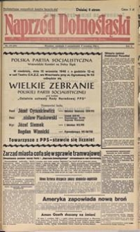 Naprzód Dolnośląski : dziennik W[ojewódzkiego] K[omitetu] Polskiej Partii Socjalistycznej Dolnego Śląska, 1946, nr 173 [8-9.09]