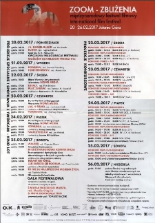 20. Zoom Zbliżenia Międzynarodowy Festiwal Filmowy - plakat [Dokument życia społecznego]