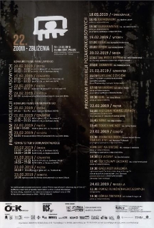 22. Zoom- Zbliżenia. Międzynarodowy Festiwal Filmowy = International Film Festival - plakat [Dokument życia społecznego]