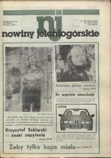 Nowiny Jeleniogórskie : tygodnik społeczny, [R. 35], 1992, nr 33 (1687!)