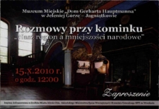 Rozmowy przy kominku : nasz region a mniejszości narodowe - plakat [Dokument życia społecznego]