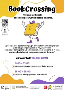 Bookcrossing - plakat [Dokument życia społecznego]