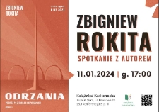 Zbigniew Rokita : spotkanie z autorem - plakat [Dokument życia społecznego]