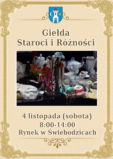 Giełda staroci i r&oacute;żności - plakat [Dokument życia społecznego]