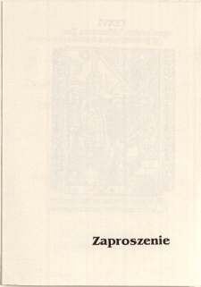 Adwent i Boże Narodzenie w grafice XVI-XIX wieku : wystawa ze zbiorów Romualda M. Łuczyńskiego - zaproszenie [Dokument życia społecznego]