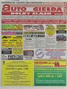 Auto Giełda Dolnośląska : regionalna gazeta ogłoszeniowa, 2012, nr 21 (2272) [16.03]