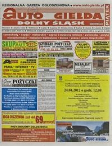 Auto Giełda Dolnośląska : regionalna gazeta ogłoszeniowa, 2012, nr 30 (2281) [20.04]