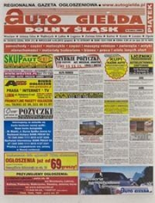 Auto Giełda Dolnośląska : regionalna gazeta ogłoszeniowa, 2012, nr 33 (2284) [4.05]