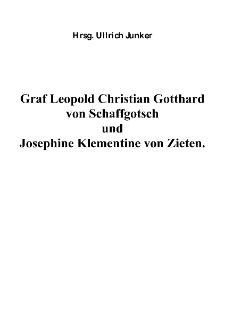 Graf Leopold Christian Gotthard von Schaffgotsch und Josephine Klementine von Zieten. [Dokument elektroniczny]