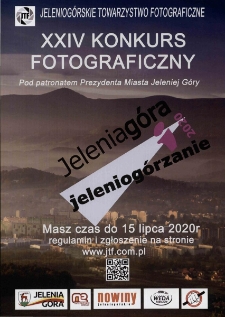 XXIV Konkurs fotograficzny Jelenia Góra i Jeleniogórzanie 2020 - plakat [Dokument życia społecznego]