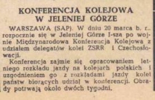 Konferencja kolejowa w Jeleniej Górze