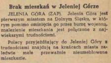 Brak mieszkań w Jeleniej G&oacute;rze