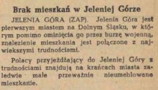 Brak mieszkań w Jeleniej Górze