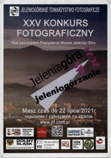 XXV Konkurs fotograficzny Jelenia Góra i Jeleniogórzanie 2021 - plakat [Dokument życia społecznego]