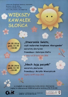 Większy Kawałek Słońca - plakat [Dokument życia społecznego]