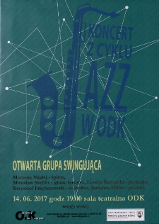 Koncert z cyklu Jazz w ODK : Otwarta Grupa Swingująca - plakat [Dokument życia społecznego]