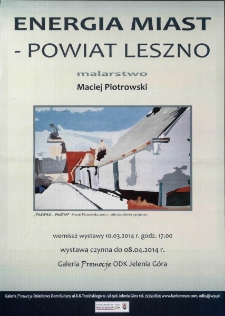 Energia miast - powiat Leszno - plakat [Dokument życia społecznego]