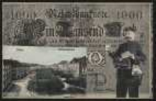Ohlau – Schlossplatz – Reichsbanknote 1000 [Dokument ikonograficzny]