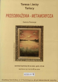 Przeobrażenia - Metamorfoza - plakat [Dokument życia społecznego]