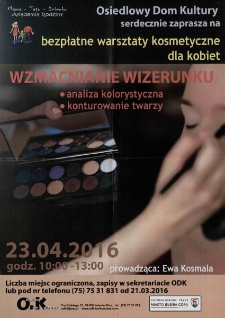 Wzmacnianie wizerunku - plakat [Dokument życia społecznego]