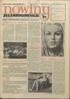 Nowiny Jeleniogórskie : magazyn ilustrowany ziemi jeleniogórskiej, R. 15, 1972, nr 13 (724/725)